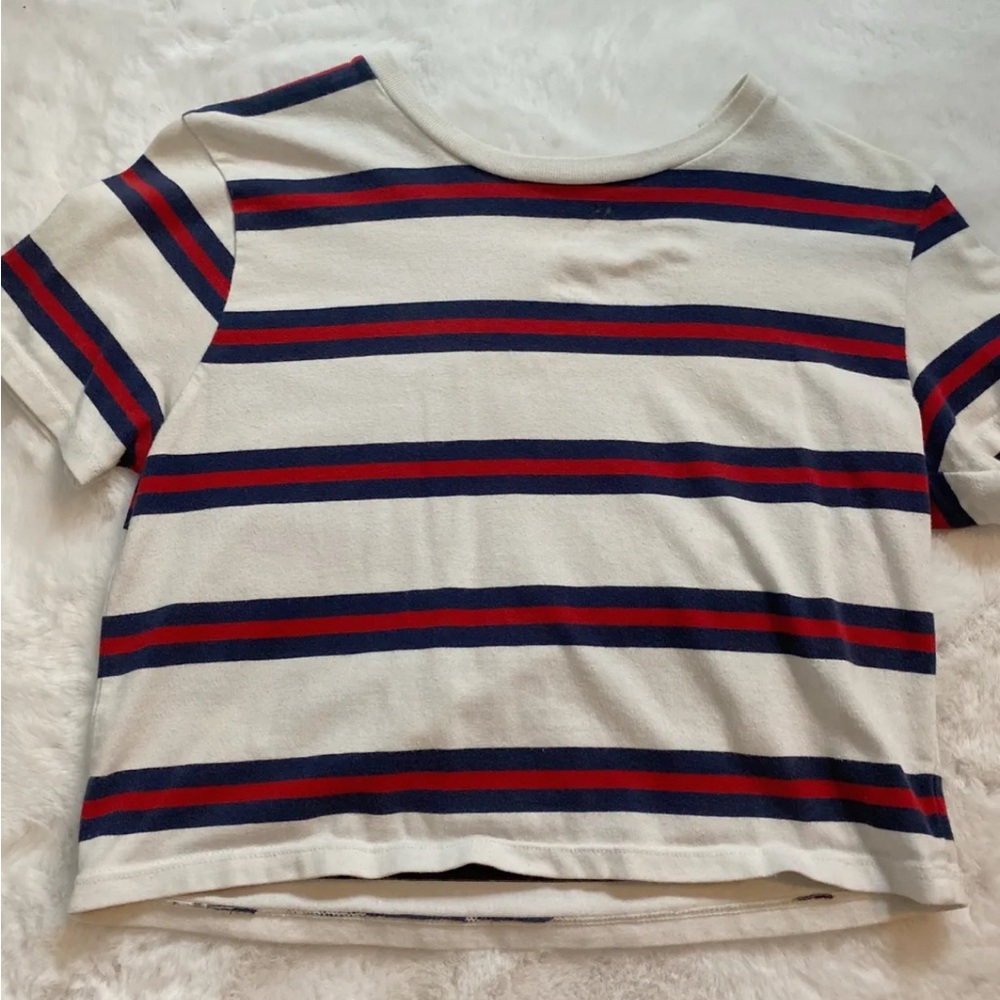 brandy Melville Striped Short Sleeve Top